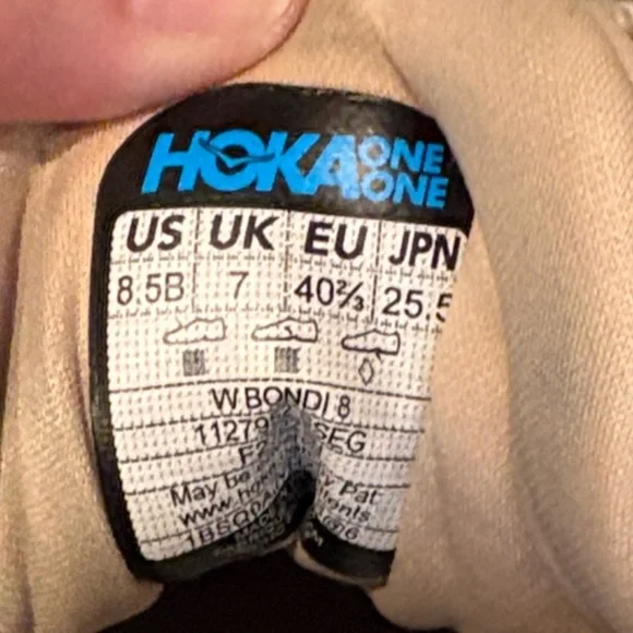 HOKA ONE ONE Bondi 8 Women’s Running Shoe, 8.5 M - Picture 9 of 11